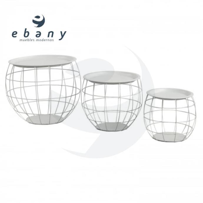 SET 3 MESITAS BALOON THINIA HOME