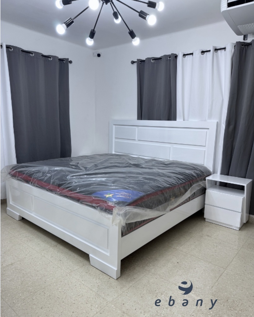 Ebany Luxe White King Size