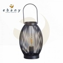 LAMPARA DE MESA SHUN HIERRO NEGRO DN18X28.5CM SEVEN ON DECO