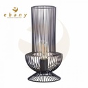 LAMPARA DE MESA YAN HIERRO NEGRO DN17.5X33CM SEVEN ON DECO